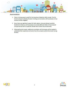 Downtown St. John's - Pedestrian Zone Member Feedback Survey - Highlights - Page 3